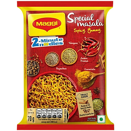 Maggi 2 mIn Special Masala Spicy Instant Noodles  70g