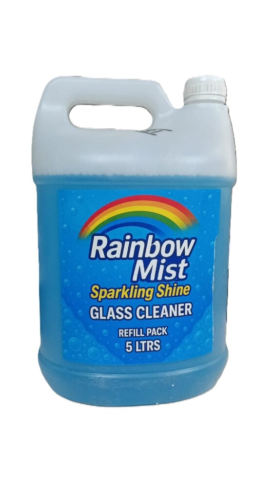 Rainbow Mist Sparkling Shine Glass Cleaner Refill Pack 5L