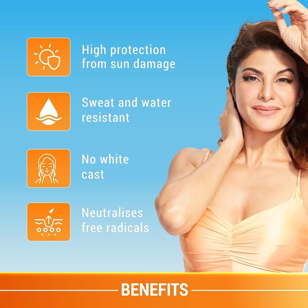 Lotus Herbals Safe Sun Sports Daily-Defence UV Block Sunscreen SPF 50+, 80 gm
