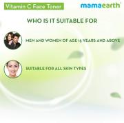 Mamaearth Vitamin C Face Toner with Vitamin C and Cucumber for Pore Tightening, 200 ml