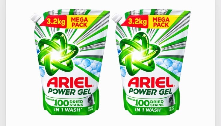Arial Power Gel Front Load Pack Of 2 6.4Kg