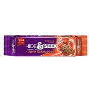 Parle Hide & Seek Choco Chip Creme sandwiches biscuits Orange Flavours 120g