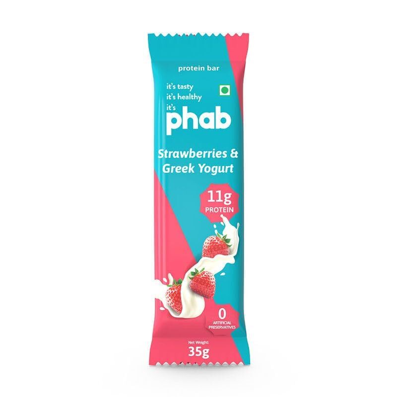 Phab Strawberry & Greek Yogurt Protein Bar 35gm