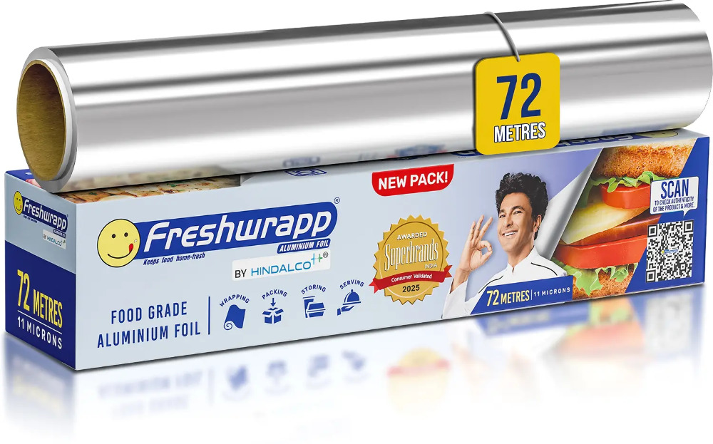 Freshwrapp Food Grade Aluminium Foil Paper 72M