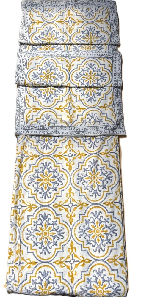 Classic Traditional Printed Bedsheet Handblock (1B/S+2PC), 120*120