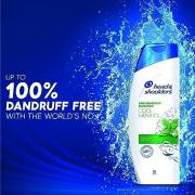 Head & Shoulders Anti Dandruff Shampoo, Cool Menthol (180ml)