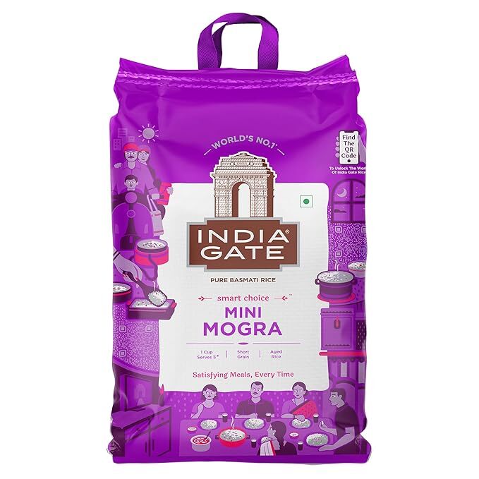 India Gate Pure Basmati Rice Mini Mogra, 5kg