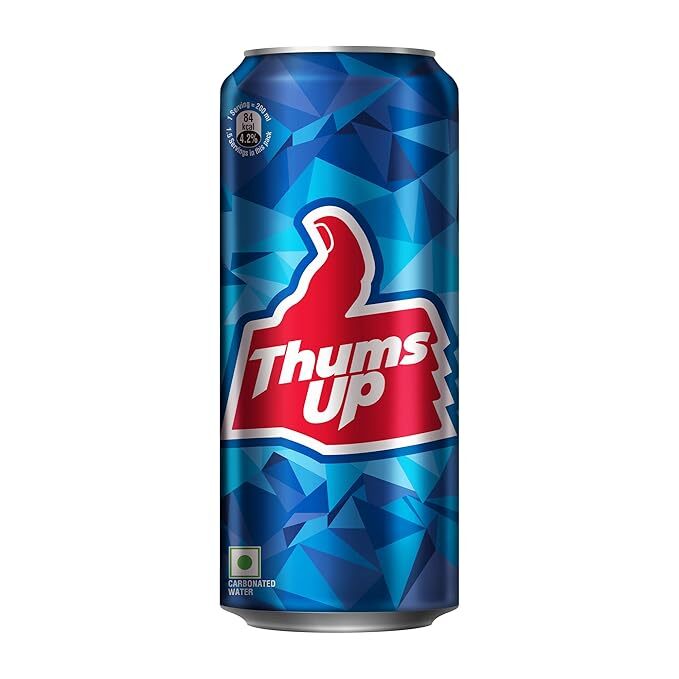 Thums Up Soft Drink Can,Cola,300 Ml