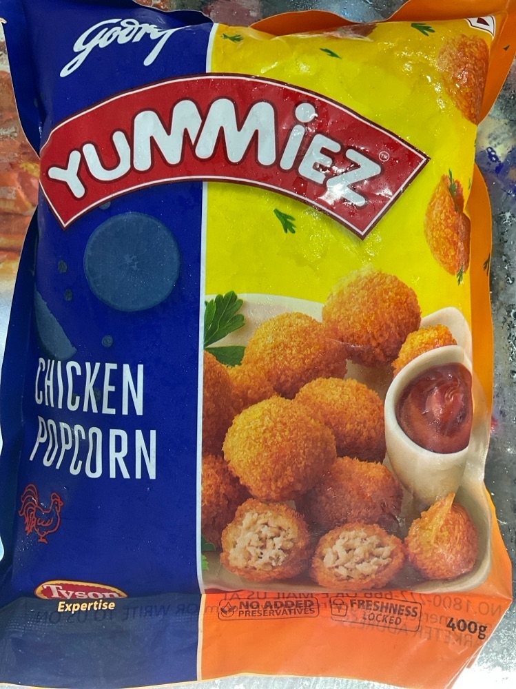 Godrej yummiez chicken popcorn 400gm