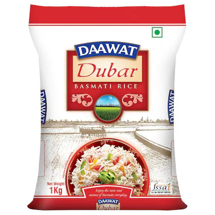 Bulk Deal - Daawat Dubar Basmati Rice 1 kg ( Pack of 5 )