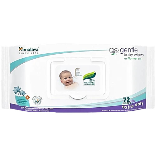 Himalaya Baby Wipes, 72Wipes