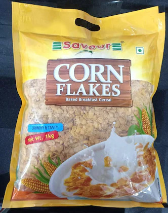 Savour corn flakes based breakfast cereal, 1kg