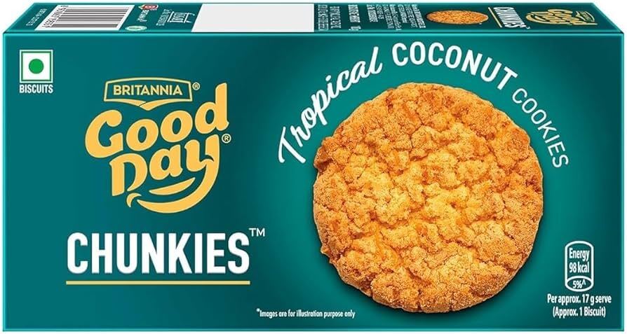 Britannia Good Day Chunkies Tropical Coconut Cookies 100g