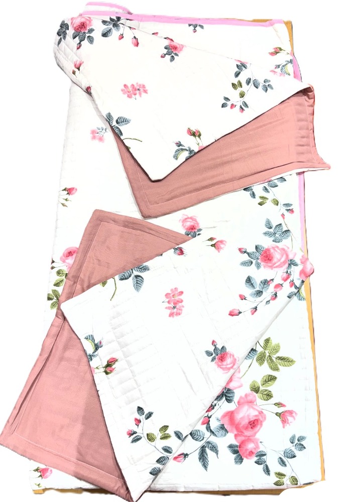 Patrick Rosepetal 3Pcs Bed Cover Set, BC 220*240cm, PC46*69+5cm