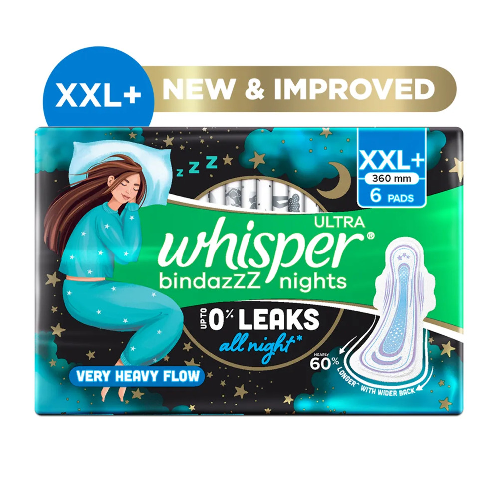 Whisper Ultra Bindazz Night XXL+ 6 pad