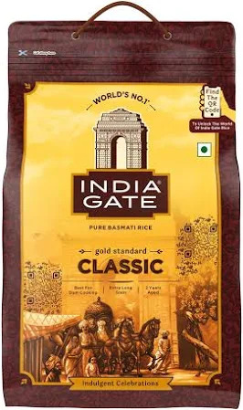 India Gate Pure Basmati Rice Classic, 5Kg