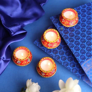 Jai Shree Ram Kalash Design Candles, 12pcs 3