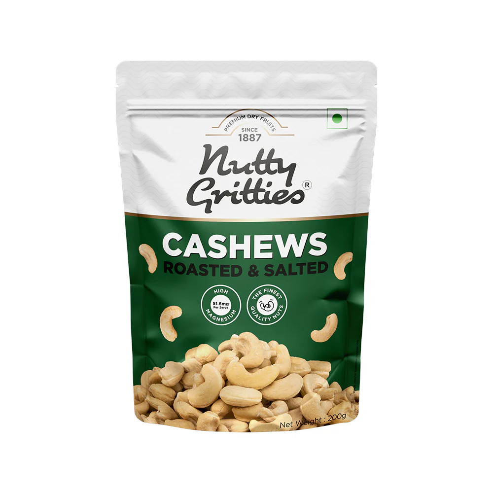 Nutty Gritties Cashews Roasted & Salted 200GM