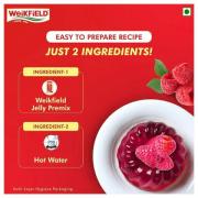 Weikfield Jelly Crystals Mix Raspberry Flavoured , 100 gm