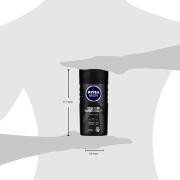 Nivea Men Body Wash, Deep Impact, 3 in 1 Shower Gel for Body, Free & Hair With Microfine Clay, 250 ml