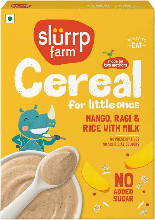 Slurrp Farm Cereal Mango Ragi & Rice With Milk 200GM
