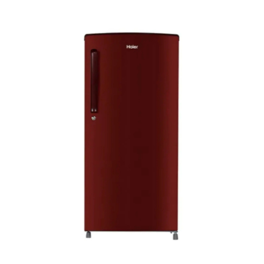 Haier 165 L, 1 Star, Red Mono Finish Direct Cool Single Door Refrigerator