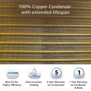 AmazonBasics 1.5 Ton 5 Star Inverter Split AC (White, Air Purifier, Copper)