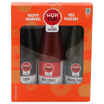 Wok Tok Veeba 3 In 1 Chinese Combo Sauces 600gm