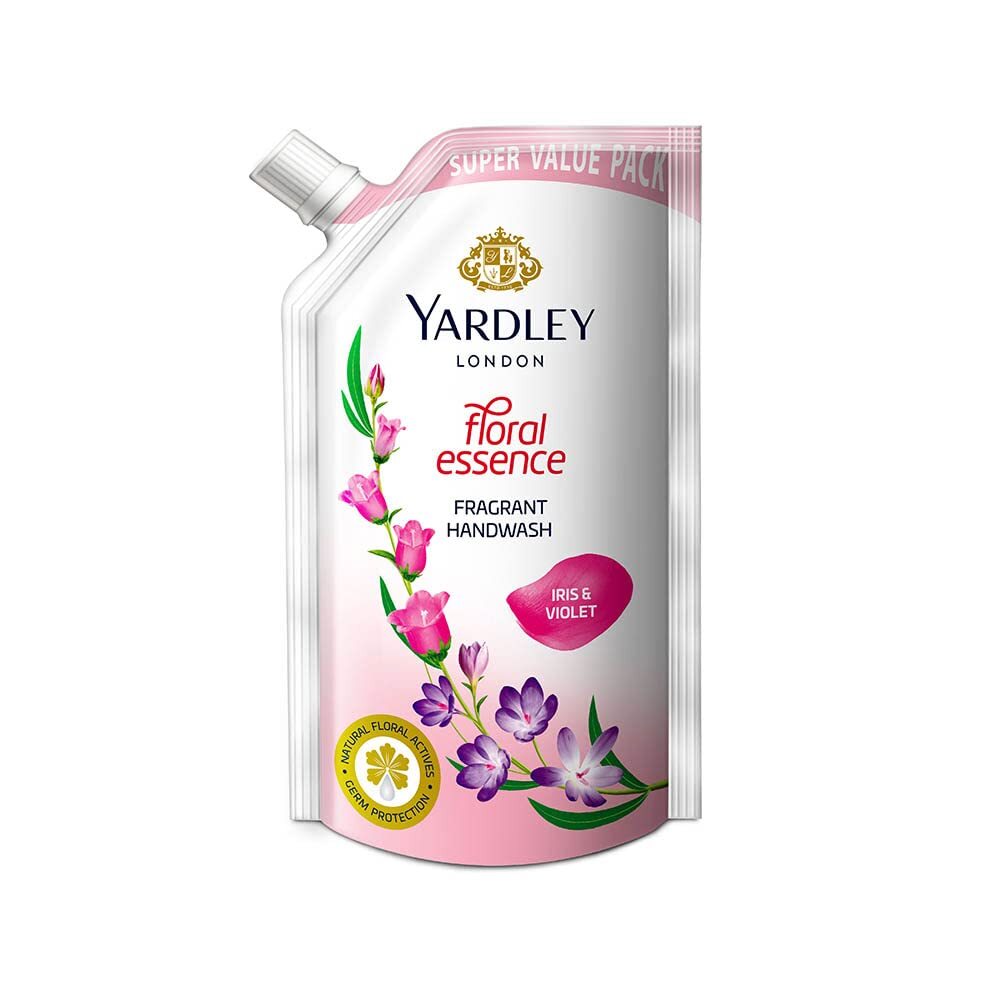 Yardley London Floral Essence Fragrant Handwash iris & Violet Handwash, 750 ml Pouch