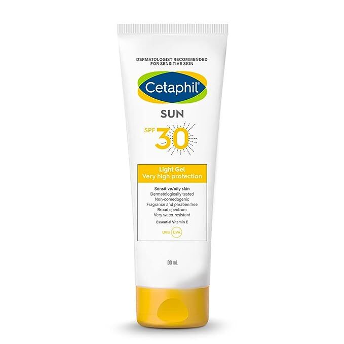 Cetaphil Sun SPF 30 Face and Body Light Gel - Sensitive/Oily Skin, 100 ml