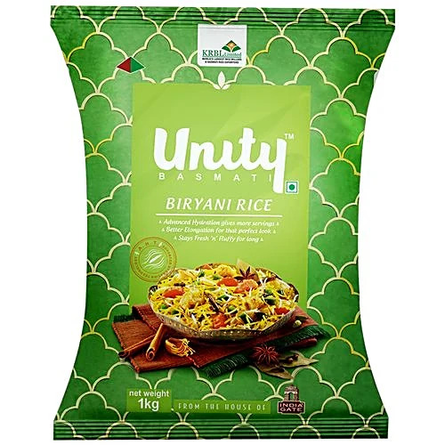 Unity Biryani Basmati Rice Unity 5kg