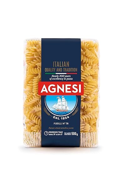Agnesi Fusilli No 78 Durum Wheat Semolina Pasta 500g