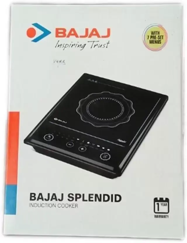 BAJAJ 1200 W SPLENDID QUALITY Induction Cooktop (Black, Push Button)
