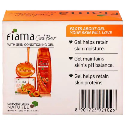 Fiama Gel Bar Peach & Avacado 75g