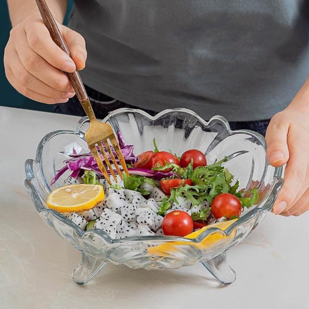 Hongli Glass Ware Fruit Plate 1 Piece