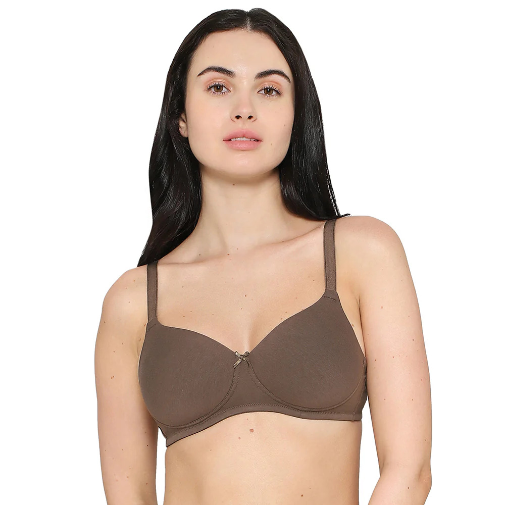 Jockey Woman Essence Wire-Free Shaper Bra Stretch Deep Taupe 1722-01 ( Size 38B) 1Pc
