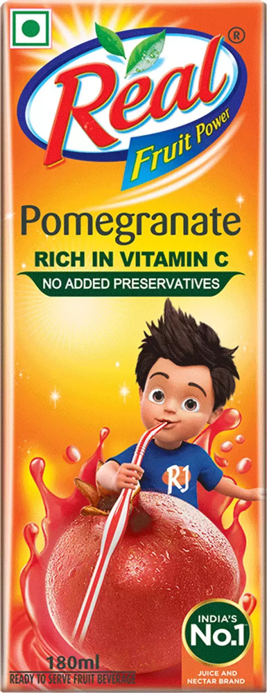 Real fruit power pomegranade rich in vitamin c 180ml