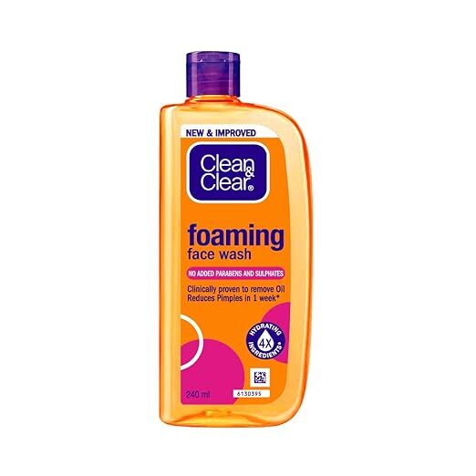 Clean & Clear Foaming Face Wash, 240 ml