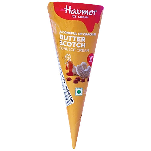 Havmor Crunchy Butterscotch Ice Cream Cone 110 ml