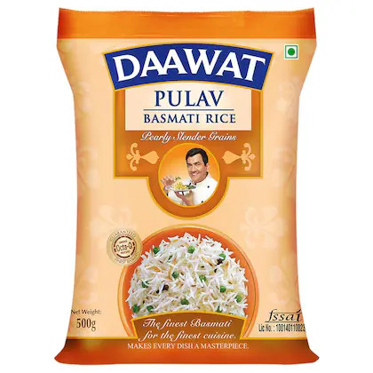 Daawat Pulav Basmati Rice 500 g