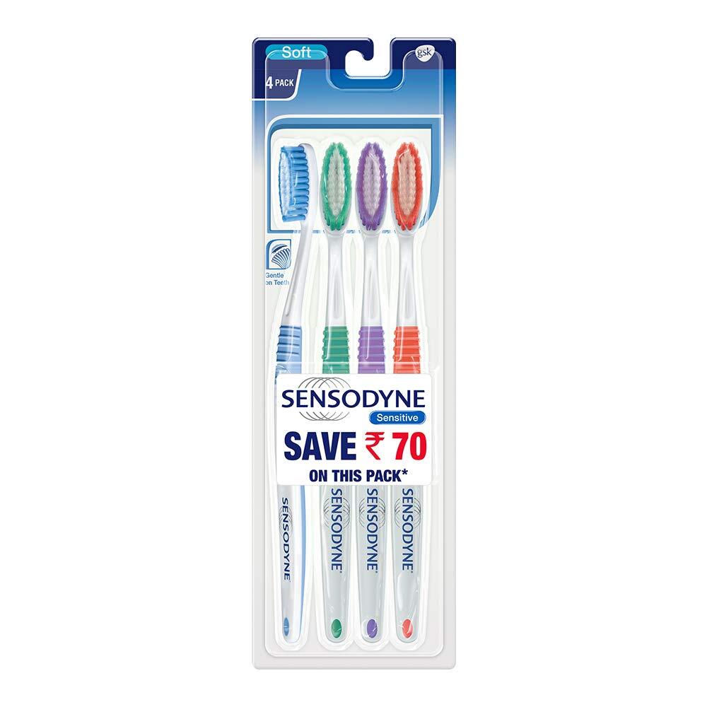Sensodyne Sensitive Soft tooothbrushes 4 Pack