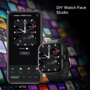 boAt Wave Beat with boAt Coins, DIY Watch Face Studio & 1.69'' HD Display Smartwatch (Black Strap, Free Size)