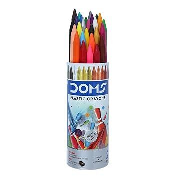 Doms 28 Shades Erasable Plastic Crayons