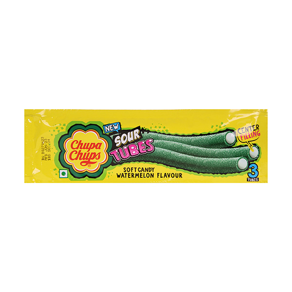 Chupa Chups Sur Tubes Soft Candy Watermelon Flavour 24gm