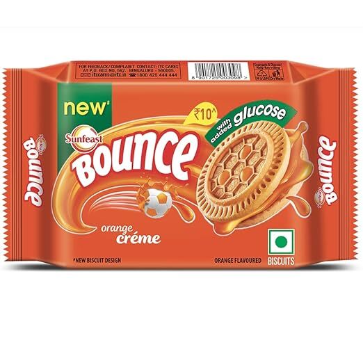 Sunfeast Bounce Orange Creme Biscuit 69.6g