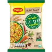 MAGGI Nutri-Licious Masala Veg Atta Noodles - Herbs & Spice Blend, Iron & Fibre Rich, 72.5 g Pouch
