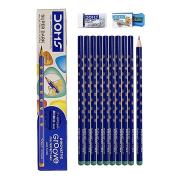 DOM's Super Dark 10 HB/2 Graphite Pencils (Carbon Pencils )