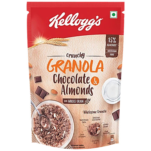 Kelloggs Granola Chocolate Almonds With Whole Grain, 450g