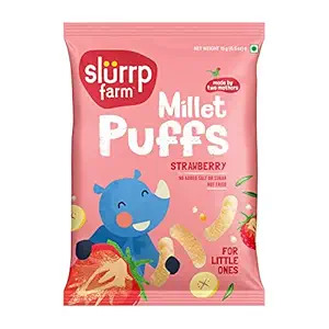Slurrp Farm Melty Puffs Strawberry 15GM