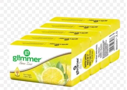 Glimmer Lime Zest Vitamin C+ Glycerin Saop 500gm (Pack Of 5)